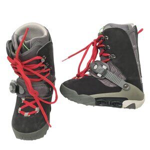 RARE BURTON RULER SI STEP IN SNOWBOARD BOOTS!  9  BLACK  EXCELLENT CONDITION